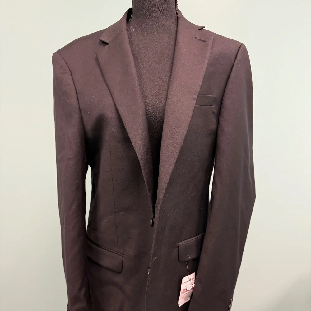 Calvin Klein mens suit jacket size 40L in black - Picture 1 of 8